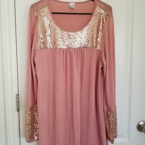Shirt Dress With Sequins